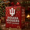 Indiana Hoosiers Advent Calendar 2025, Christmas Countdown Advent Calendar Gift Box with 24 Acrylic Ornaments