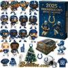 Indianapolis Colts Advent Calendar 2025 72TH ANNIVERSARY Christmas Gift, Christmas Idea, Christmas Countdown Advent Calendar Gift Box with 24 Acrylic Ornaments