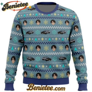 Initial D Takumi Fujiwara Ugly Christmas Sweater
