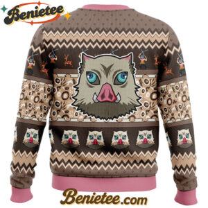 Inosuke Hashibira Demon Slayer Ugly Christmas Sweater