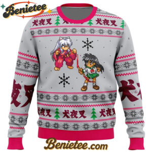 Inuyasha and Kagome Alt Ugly Christmas Sweater