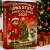 Iowa State 133rd Anniversary 2025 Advent Calendar, Christmas Countdown Advent Calendar Gift Box with 24 Acrylic Ornaments