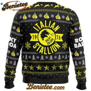 Italian Stallion Balboa Rocky Ugly Christmas Sweater