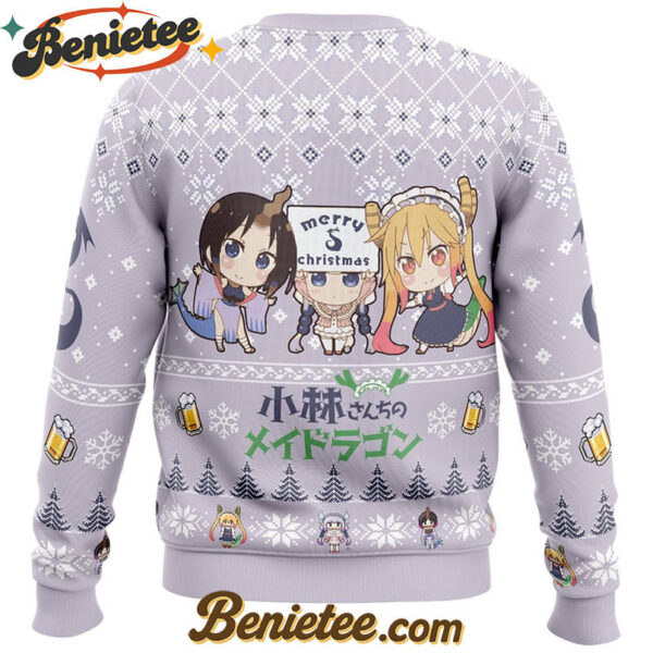 It's The Most Wonderful Time For A Beer Miss Kobayashi's Dragon Maid Ugly Christmas Sweater