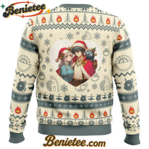 I've Been Waiting for Christmas All This Time Howl's Moving Castle Ugly Christmas Sweater