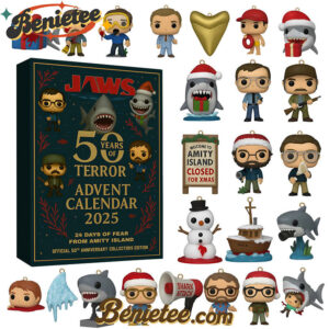 JAWS Advent Calendar 2025 CHRISTMAS GIFT, CHRISTMAS IDEA, Christmas Countdown Advent Calendar Gift Box with 24 Acrylic Ornaments
