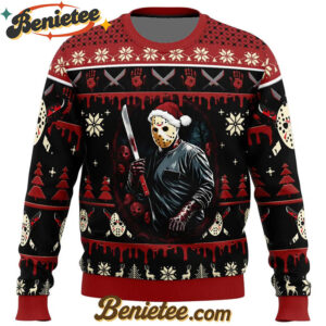 Jason Voorhees Friday the 13th Ugly Christmas Sweater