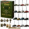 Jeep 85th Anniversary Advent Calendar, Christmas Countdown Advent Calendar Gift Box with 24 Acrylic Ornaments