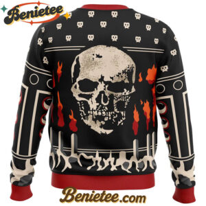 Jeff Johansen Death's Head Dead by Daylight Ugly Christmas Sweater