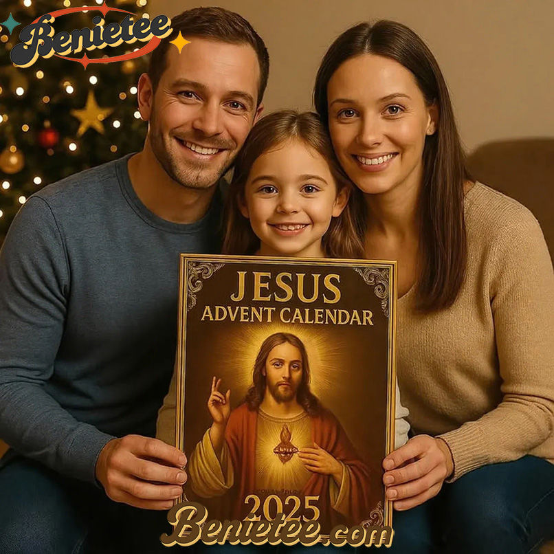 Jesus Advent Calendar 2025, Christmas Countdown Advent Calendar Gift Box with 24 Acrylic Ornaments