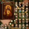 Jesus Edition Advent Calendar 2025, Christmas Countdown Advent Calendar Gift Box with 24 Acrylic Ornaments
