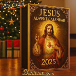 Jesus Edition Advent Calendar 2025, Christmas Countdown Advent Calendar Gift Box with 24 Acrylic Ornaments