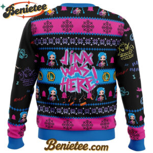 Jinx League of Legends Ugly Christmas Sweater