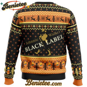 Johnnie Walker Black Label Ugly Christmas Sweater