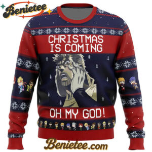 Jojo's Bizarre Adventure Joseph Joestar Oh My God Ugly Christmas Sweater