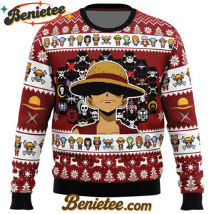 Jolly Rogers One Piece Ugly Christmas Sweater