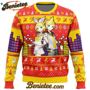 Kagamine Rin Len Ugly Christmas Sweater
