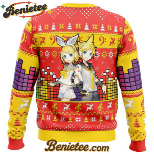 Kagamine Rin Len Ugly Christmas Sweater