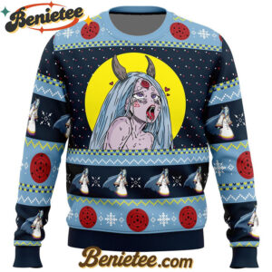 Kaguya Ōtsutsuki Ahegao Shippuden Ugly Christmas Sweater