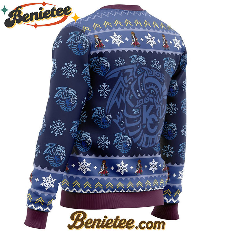Kaiba Blue-Eyes White Dragon Christmas Yugioh Ugly Christmas Sweater
