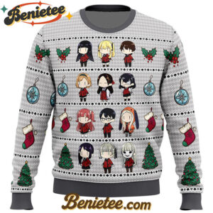 Kakegurui Chibi Gamblers Ugly Christmas Sweater