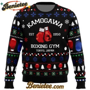 Kamogawa Boxing Gym Hajime No Ippo Ugly Christmas Sweater