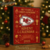Kansas City Chiefs Anniversary Advent Calendar, Christmas Countdown Advent Calendar Gift Box with 24 Acrylic Ornaments