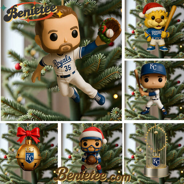 Kansas City Royals 56 Years Advent Calendar 2025, Christmas Countdown Advent Calendar Gift Box with 24 Acrylic Ornaments