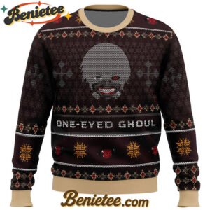Ken Kaneki One-Eyed Ghoul Tokyo Ghoul Ugly Christmas Sweater