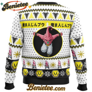 Kid Buu Face Dragon Ball Z Ugly Christmas Sweater