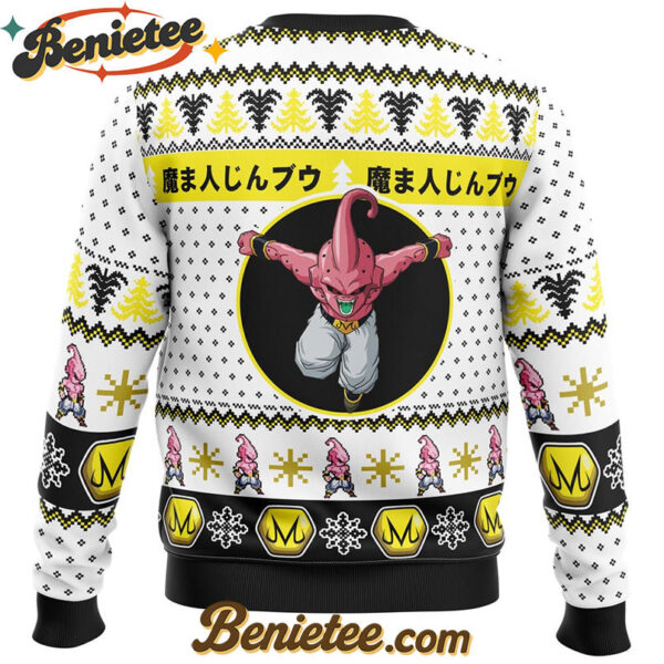 Kid Buu Face Dragon Ball Z Ugly Christmas Sweater