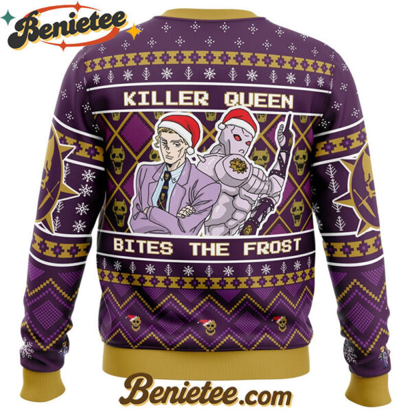 Killer Queen Bites The Frost Jojo's Bizarre Adventure Ugly Christmas Sweater