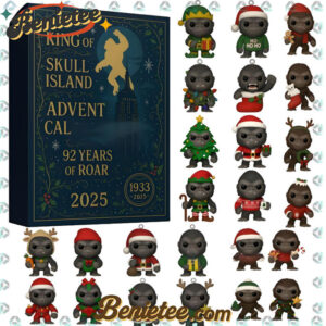 King Kong 92nd Anniversary Advent Calendar, Christmas Countdown Advent Calendar Gift Box with 24 Acrylic Ornaments