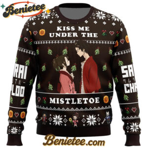 Kiss Me Under The Mistletoe Samurai Champloo Ugly Christmas Sweater