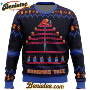 Kongmas Tree King Kong Ugly Christmas Sweater