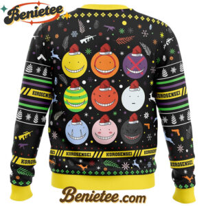 Korosensei Expressions Assassination Classroom Ugly Christmas Sweater
