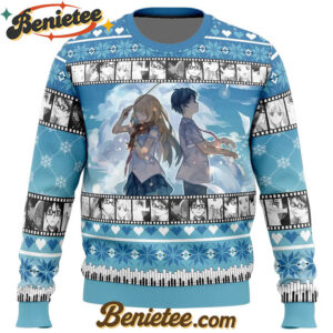 Kousei And Kaori Your Lie In April Ugly Christmas Sweater