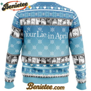 Kousei And Kaori Your Lie In April Ugly Christmas Sweater