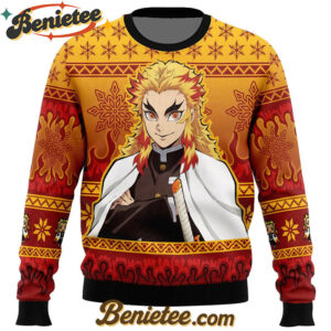 Kyojuro Rengoku Demon Slayer Ugly Christmas Sweater