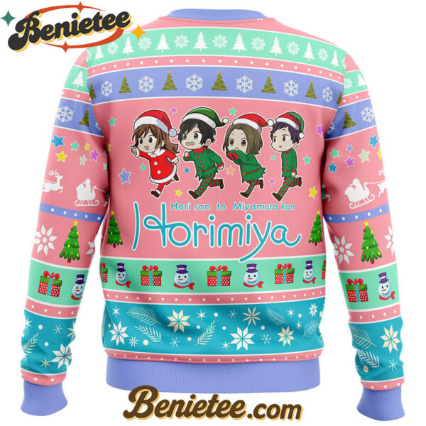 Kyouko And Friends Horimiya Ugly Christmas Sweater