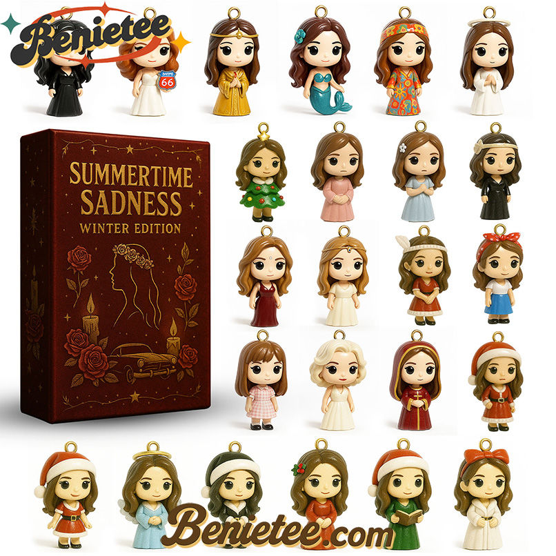 Summertime Sadness - Lana Del Rey Premium Advent Calendar 2025 CHRISTMAS GIFT, CHRISTMAS IDEA, Christmas Countdown Advent Calendar Gift Box with 24 Acrylic Ornaments