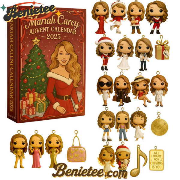 LIMITED MC Advent Calendar 2025, Christmas Countdown Advent Calendar Gift Box with 24 Acrylic Ornaments