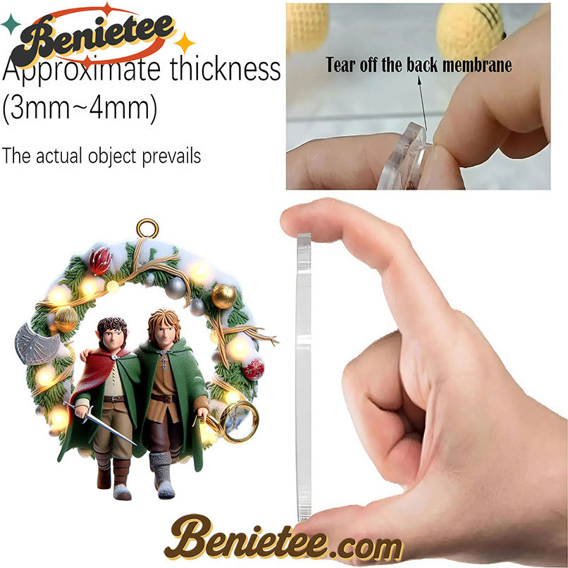 LOTR Premium Advent Calendar 2025 CHRISTMAS GIFT, CHRISTMAS IDEA, Christmas Countdown Advent Calendar Gift Box with 24 Acrylic Ornaments