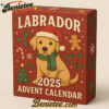 Labrador 2025 Advent Calendar, Christmas Countdown Advent Calendar Gift Box with 24 Acrylic Ornaments