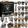 Las Vegas Raiders 65th Anniversary Advent Calendar 2025 Christmas Gift, Christmas Idea, Christmas Countdown Advent Calendar Gift Box with 24 Acrylic Ornaments