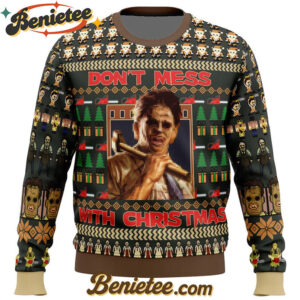 Leatherface Texas Chainsaw Massacre Ugly Christmas Sweater