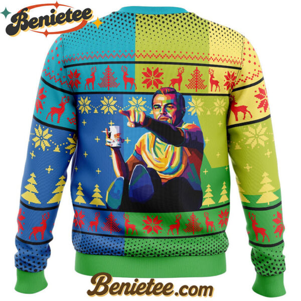 Leo Pointing Once Upon A Time Ugly Christmas Sweater