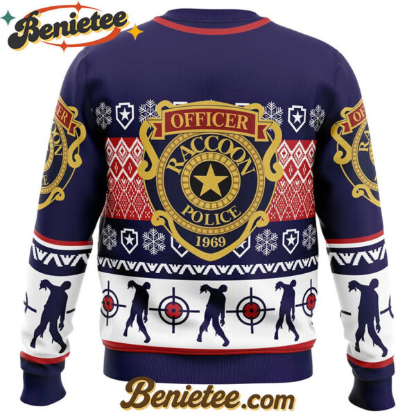 Leon Kennedy Bad Tidings Dead by Daylight Ugly Christmas Sweater