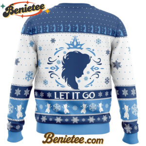 Let It Go Elsa Frozen Ugly Christmas Sweater