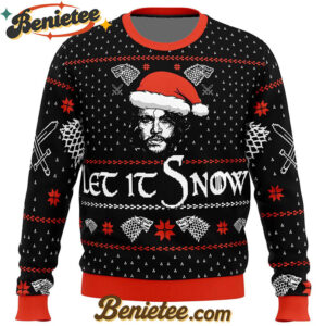 Let it Snow Jon Game of Thrones Ugly Christmas Sweater